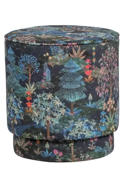 Pip Studio Hocker Und Stühle|Hocker Medium Pip Garden Dunkelblau