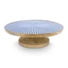 Pip Studio Tortenteller|Holzern Servierschale Blau 32 Cm