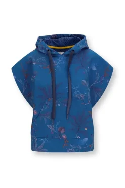 Pip Studio Pullover & Strickjacken|Hoodie Kurze Armel Isola Blau