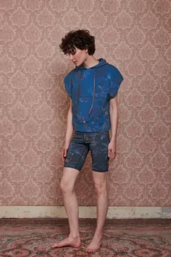 Pip Studio Pullover & Strickjacken|Hoodie Kurze Armel Isola Blau