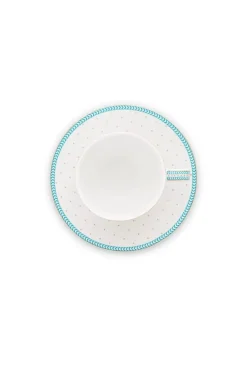 Pip Studio Tasse & Untertasse|Jolie Espresso Tasse & Untertasse Dots Gold