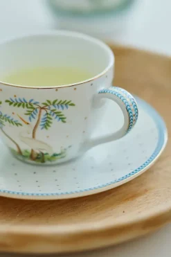 Pip Studio Tasse & Untertasse|Jolie Espresso Tasse & Untertasse Dots Gold