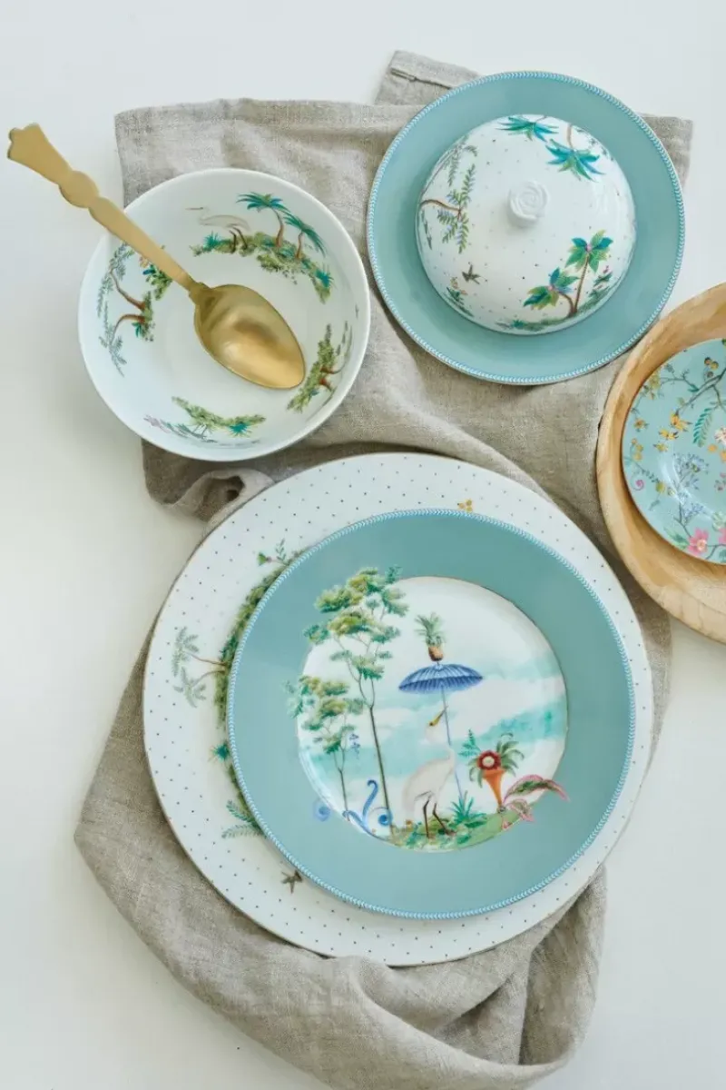 Pip Studio Gebäckteller|Jolie Petit Four Flowers Blau 12 Cm