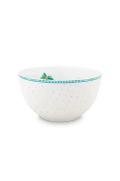 Pip Studio Schalen|Jolie Schale Flowers Dots Gold 15 Cm