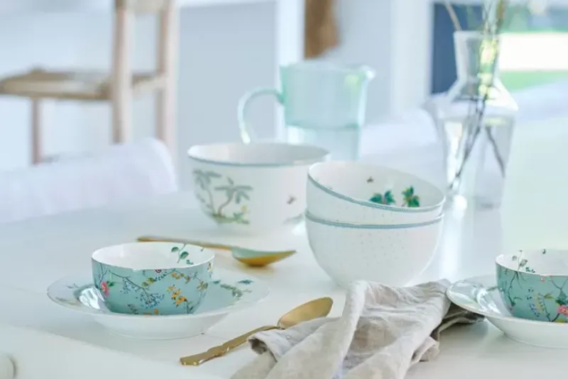 Pip Studio Schalen|Jolie Schale Flowers Dots Gold 15 Cm