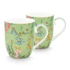Pip Studio Kaffeetassen|Jolie Set/2 Tassen Klein Blumen