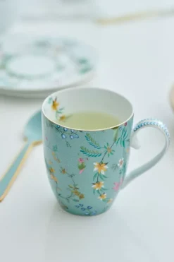Pip Studio Teetassen|Jolie Tasse Gross Flowers Blau