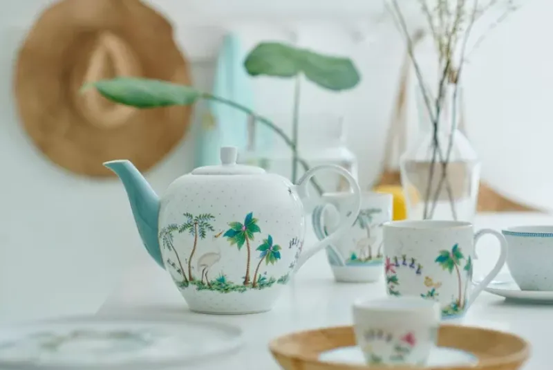 Pip Studio Teekannen|Jolie Teekanne Gross Dots Gold