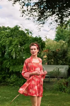 Pip Studio Kimonos|Kimono Flora Firenze Koralle