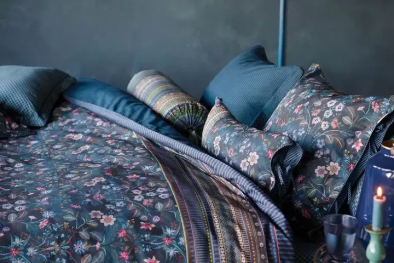 Pip Studio Kissenbezüge|Kissenbezug Mirrorama Dunkelblau