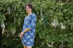 Pip Studio Kleider|Kleid Flora Firenze Kobalt