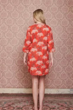 Pip Studio Kleider|Kleid Flora Firenze Koralle