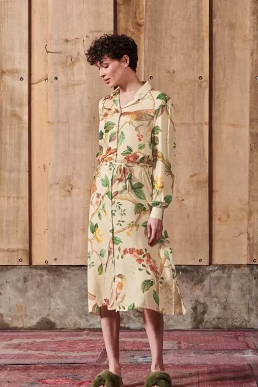 Pip Studio Nachthemden|Kleid Lange Armel Good Nightingale Sand