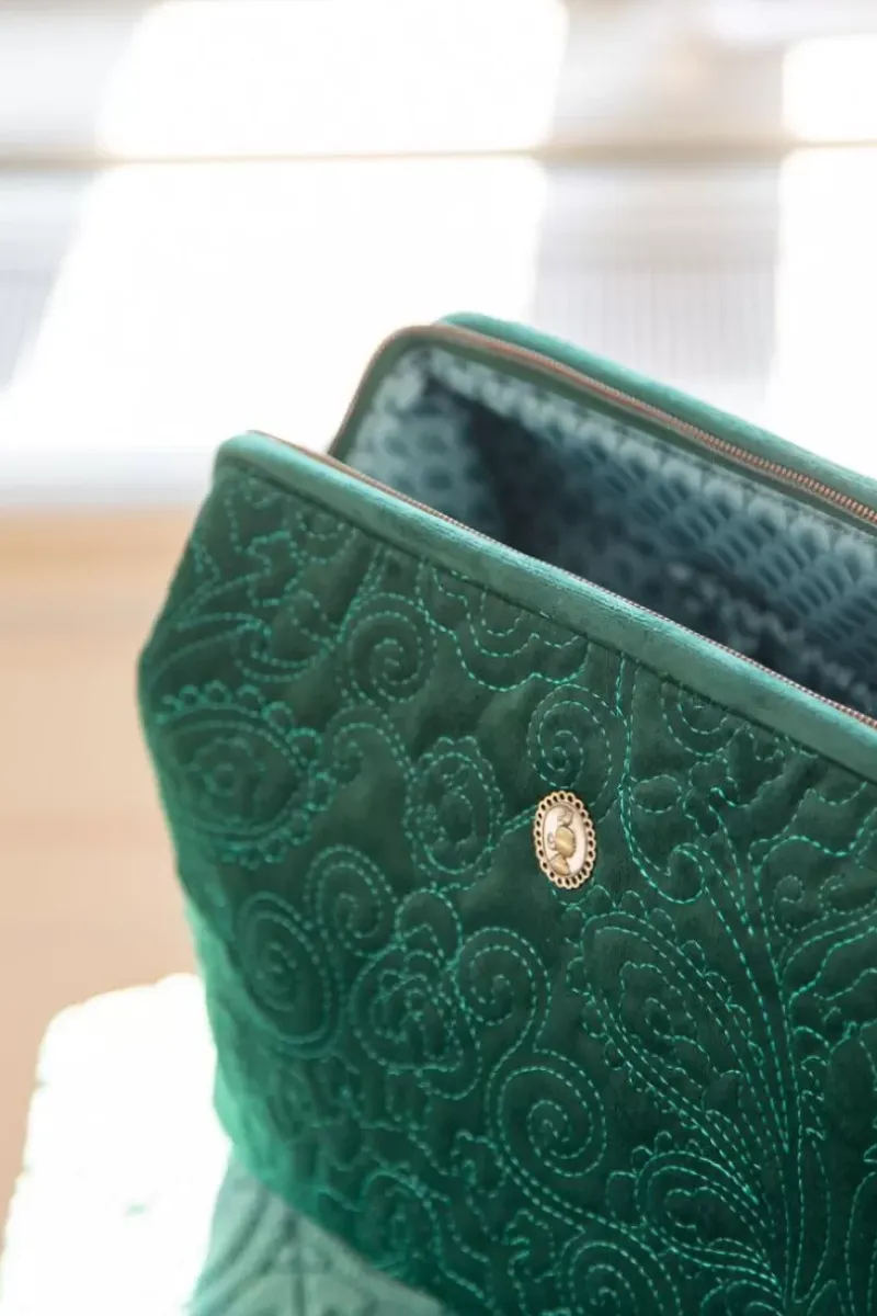 Pip Studio Kosmetiktasche|Kosmetiktasche Extra Gross Samt Quiltey Days