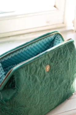 Pip Studio Kosmetiktasche|Kosmetiktasche Extra Gross Samt Quiltey Days