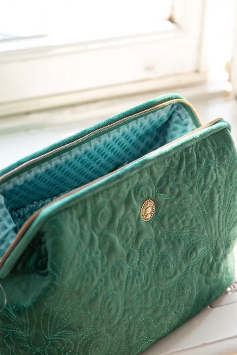 Pip Studio Kosmetiktasche|Kosmetiktasche Extra Gross Samt Quiltey Days