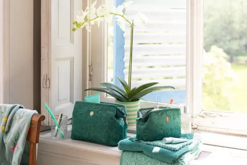 Pip Studio Beautycases|Kosmetiktasche Gross Samt Quiltey Days