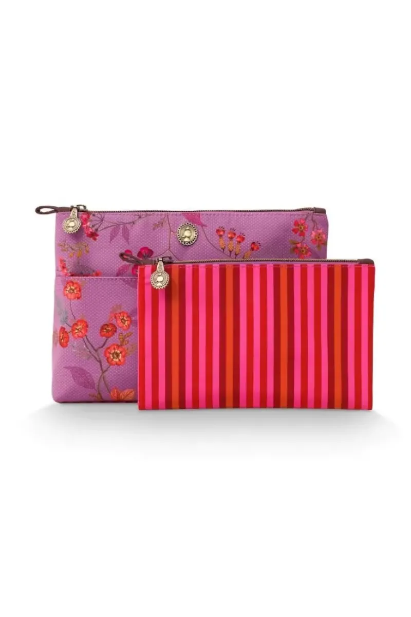 Pip Studio Beautycases|Kosmetiktasche Kawai Flower Fuchsia