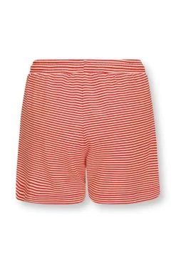 Pip Studio Shorts|Kurze Hose Little Sumo Stripe Koralle