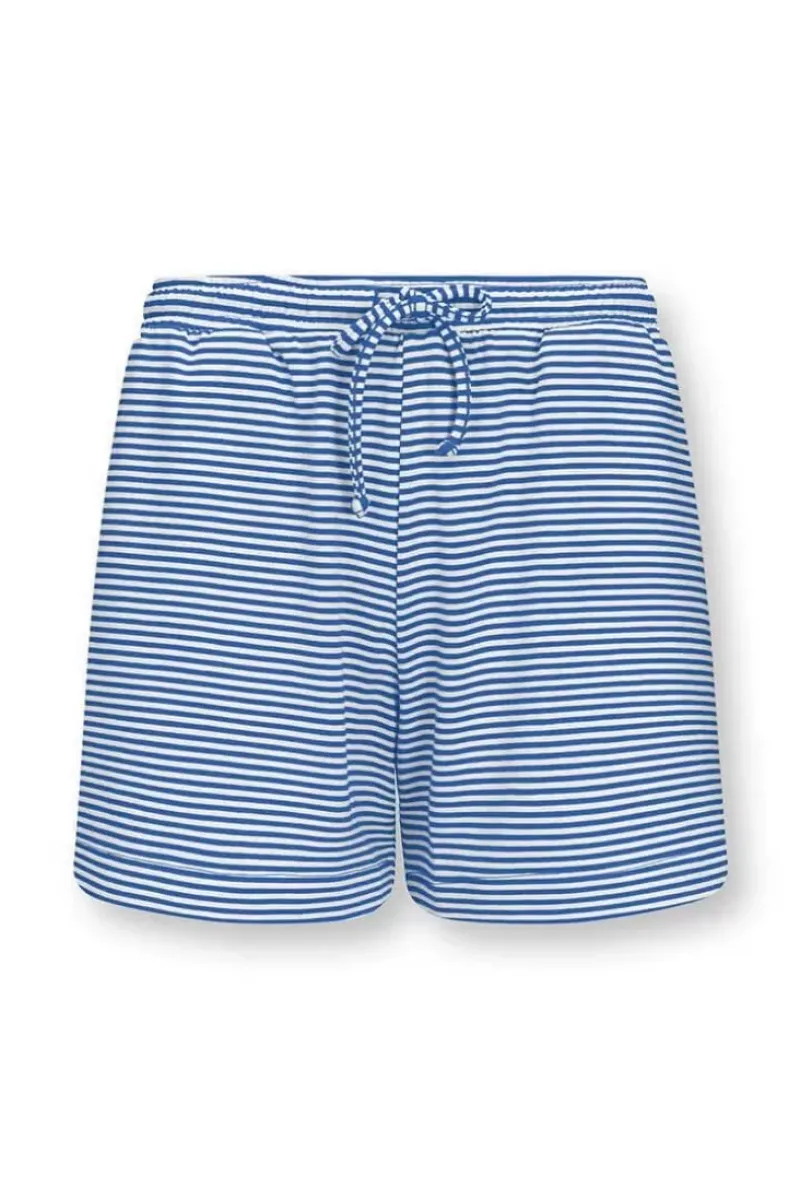 Pip Studio Shorts|Kurze Hose Little Sumo Stripe Kobalt