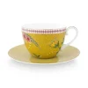 Pip Studio Tasse & Untertasse|La Majorelle Cappuccino Tasse & Untertasse Gelb