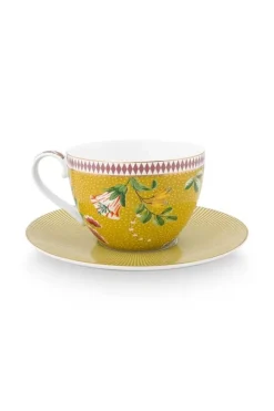 Pip Studio Tasse & Untertasse|La Majorelle Cappuccino Tasse & Untertasse Gelb