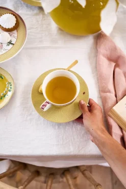 Pip Studio Tasse & Untertasse|La Majorelle Cappuccino Tasse & Untertasse Gelb