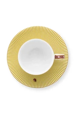 Pip Studio Tasse & Untertasse|La Majorelle Espresso Tasse & Untertasse Gelb