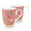 Pip Studio Porzellan Sets|La Majorelle Set/2 Tassen Gross Rosa