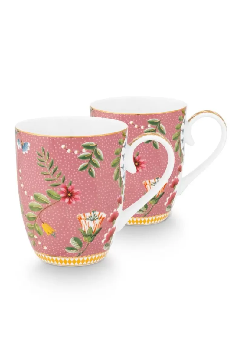 Pip Studio Porzellan Sets|La Majorelle Set/2 Tassen Gross Rosa
