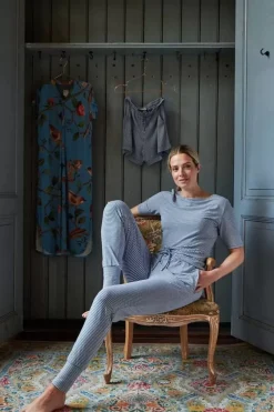 Pip Studio Hosen|Lange Hose Little Sumo Stripe Kobalt