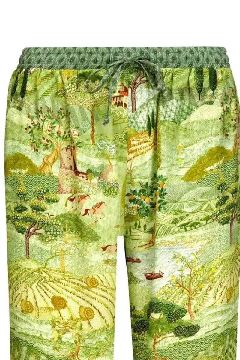 Pip Studio Strandmode|Lange Hose Toscana Grun