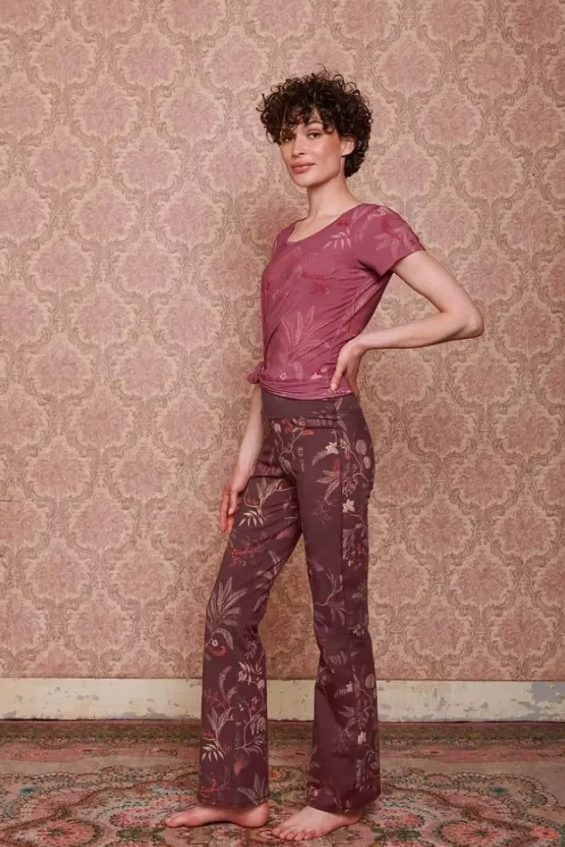 Pip Studio Sporthose|Lange Sport Schlaghose Isola Dunkel