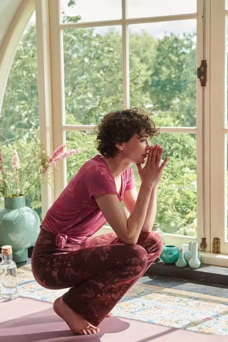 Pip Studio Sporthose|Lange Sport Schlaghose Isola Dunkel