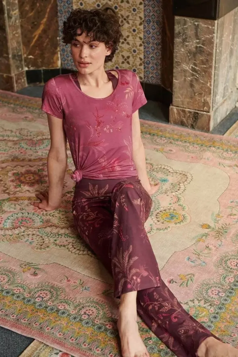 Pip Studio Sporthose|Lange Sport Schlaghose Isola Dunkel