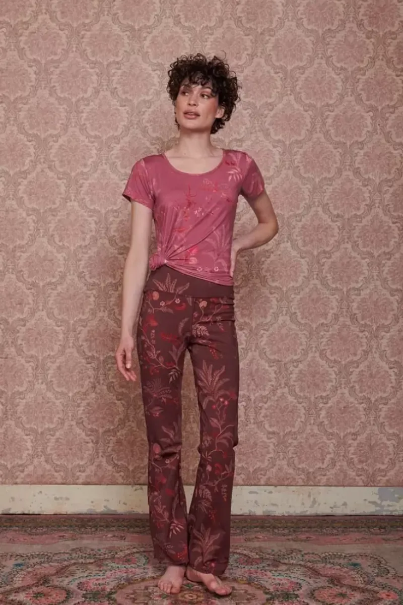 Pip Studio Sporthose|Lange Sport Schlaghose Isola Dunkel