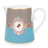 Pip Studio Milchkännchen|Love Birds Kanne Klein Blau/Khaki