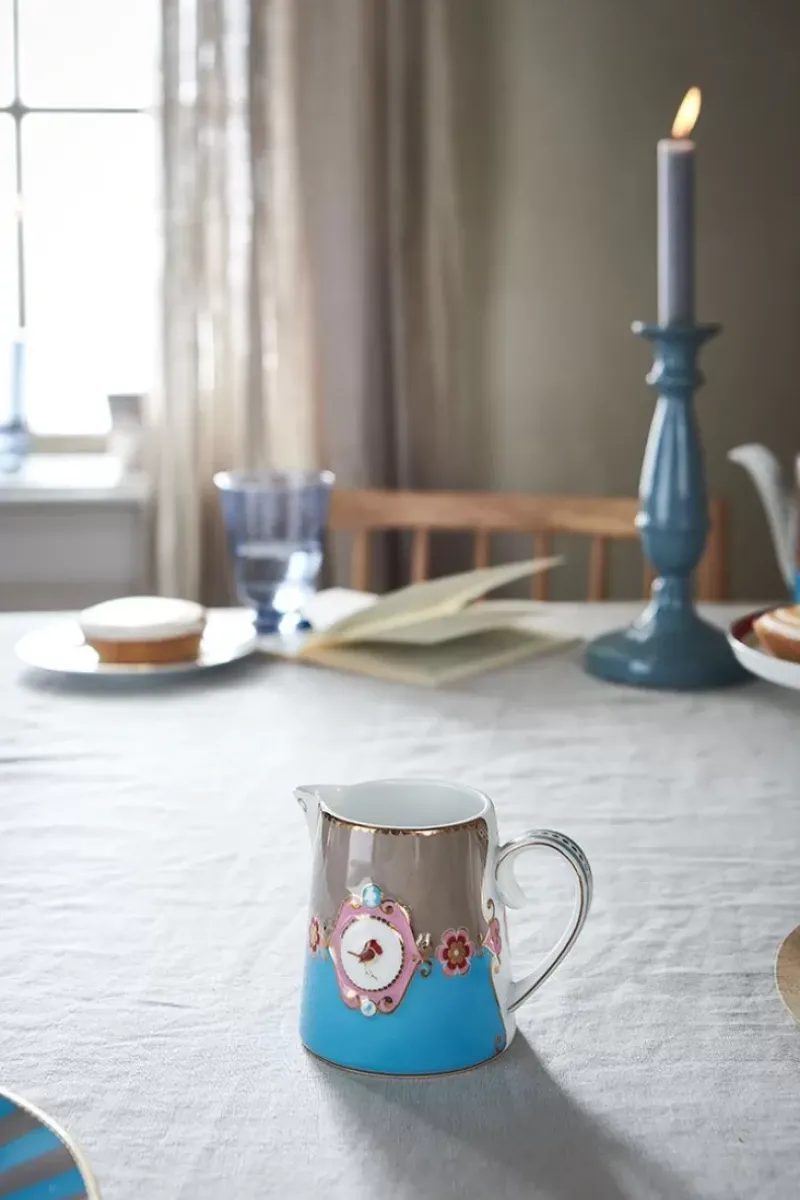 Pip Studio Milchkännchen|Love Birds Kanne Klein Blau/Khaki