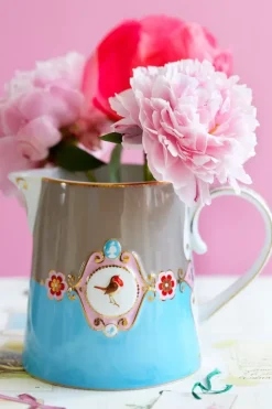 Pip Studio Milchkännchen|Love Birds Kanne Klein Blau/Khaki