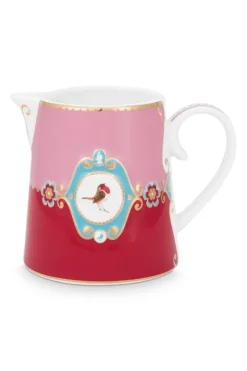 Pip Studio Milchkännchen|Love Birds Kanne Klein Rot/Rosa