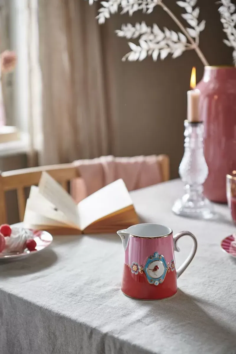 Pip Studio Milchkännchen|Love Birds Kanne Klein Rot/Rosa