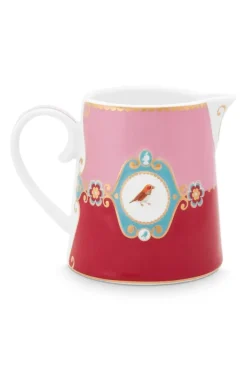 Pip Studio Milchkännchen|Love Birds Kanne Klein Rot/Rosa