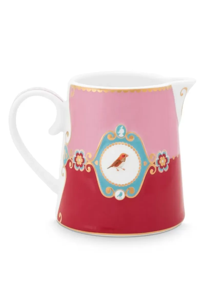 Pip Studio Milchkännchen|Love Birds Kanne Klein Rot/Rosa