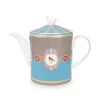 Pip Studio Teekannen|Love Birds Teekanne Medium Blau/Khaki