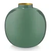 Pip Studio Grose Vasen|Metall Vase Dunkel 23 Cm