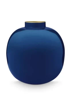 Pip Studio Grose Vasen|Metall Vase Dunkel 23 Cm