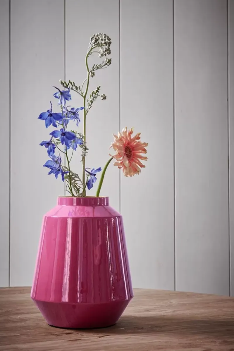 Pip Studio Grose Vasen|Metall Vase Rosa 29 Cm