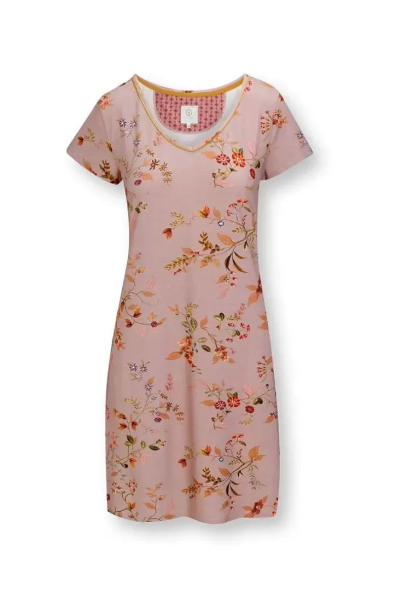 Pip Studio Nachthemden|Nachthemd Kurze Armeln Kawai Flower Hell