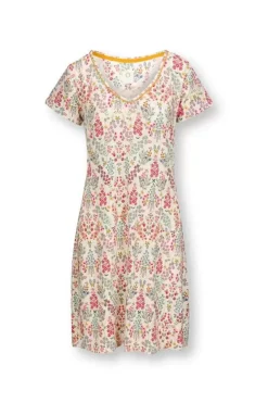 Pip Studio Nachthemden|Nachthemd Kurze Armeln Primavera Weis