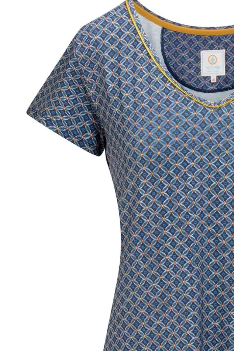 Pip Studio Nachthemden|Nachthemd Kurze Armeln Tegola